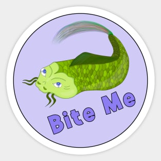 Bite Me Funny Fishing Sticker